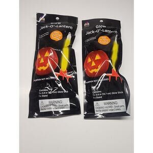 Happy Halloween Glow Jack-O’-Lantern 🎃 Glow Stick with Stand - NEW